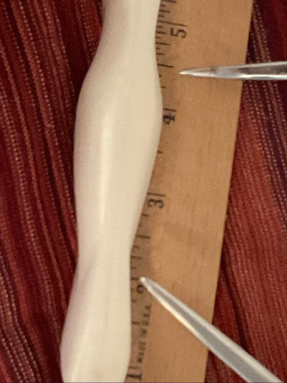 Cutco Cream Handle Curved Two-Tine Carving Fork #1726